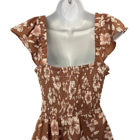 Muave Flower Jumpsuit - Picture 6 of 9